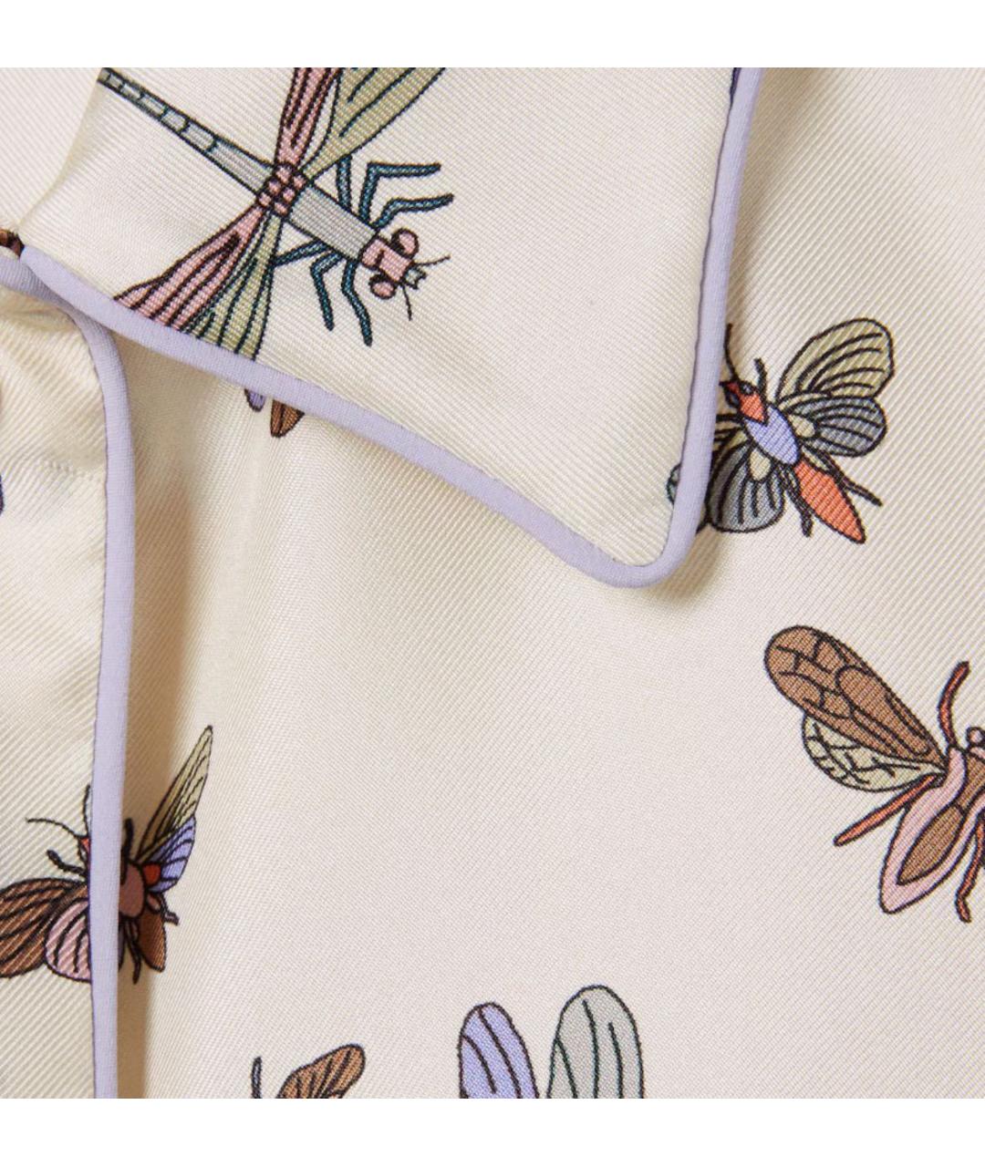 GUCCI Белая шелковая рубашка, фото 4