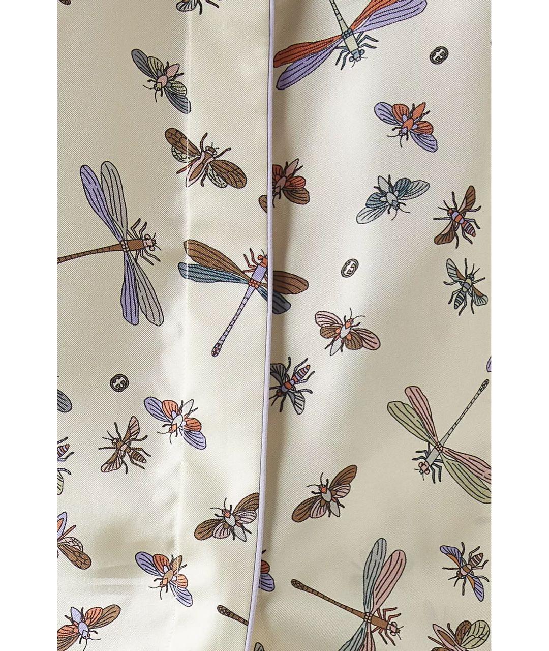 GUCCI Белая шелковая рубашка, фото 7