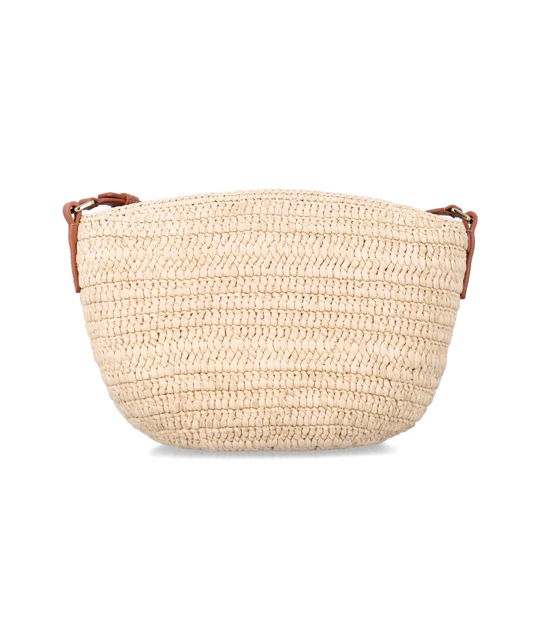 LOEWE Бежевая пелетеная сумка через плечо, фото 3