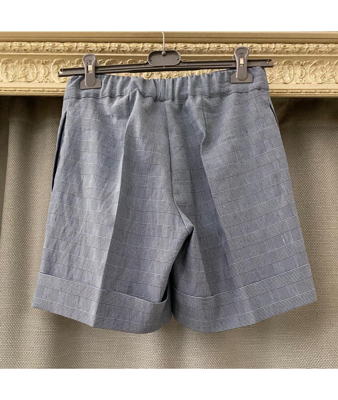 D.EXTERIOR Голубые льняные шорты, фото 7