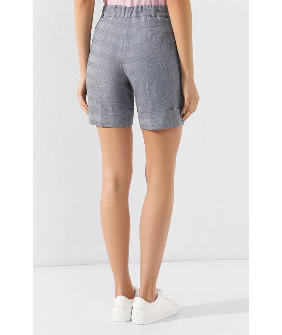 D.EXTERIOR Голубые льняные шорты, фото 5