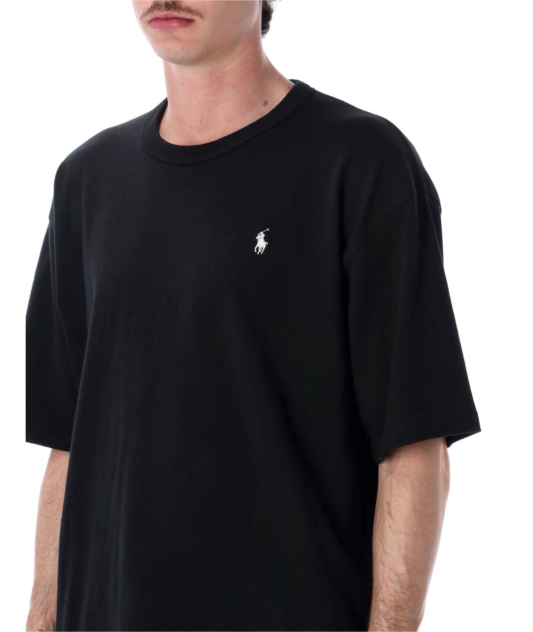 POLO RALPH LAUREN Черная хлопковая футболка, фото 3