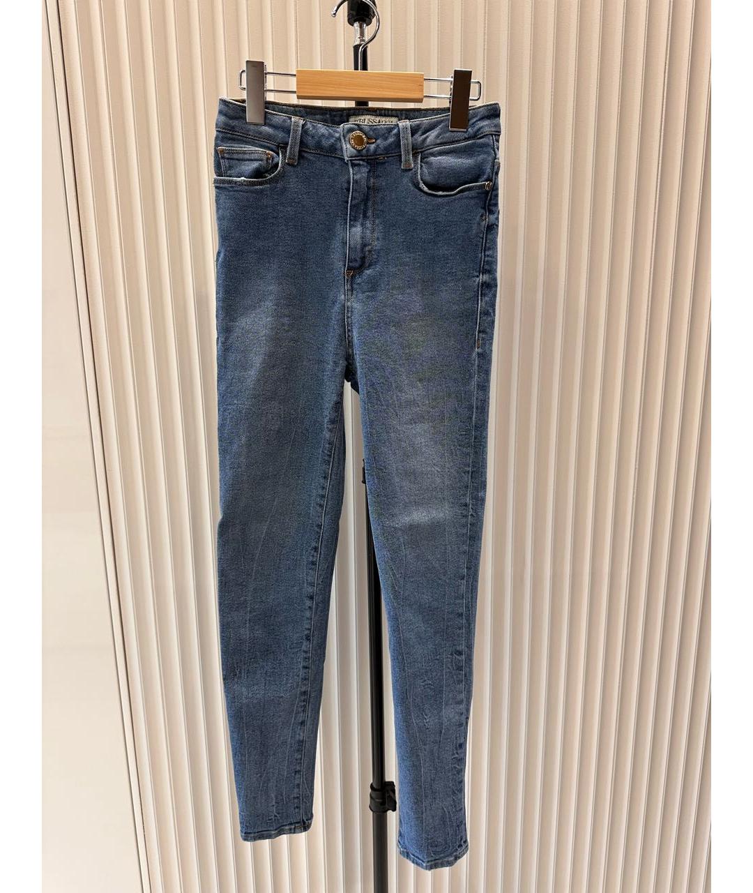 TRUSSARDI Голубые джинсы слим, фото 9