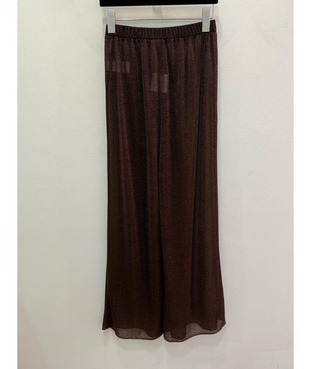 OSEREE Коричневые полиамидовые прямые брюки, фото 2