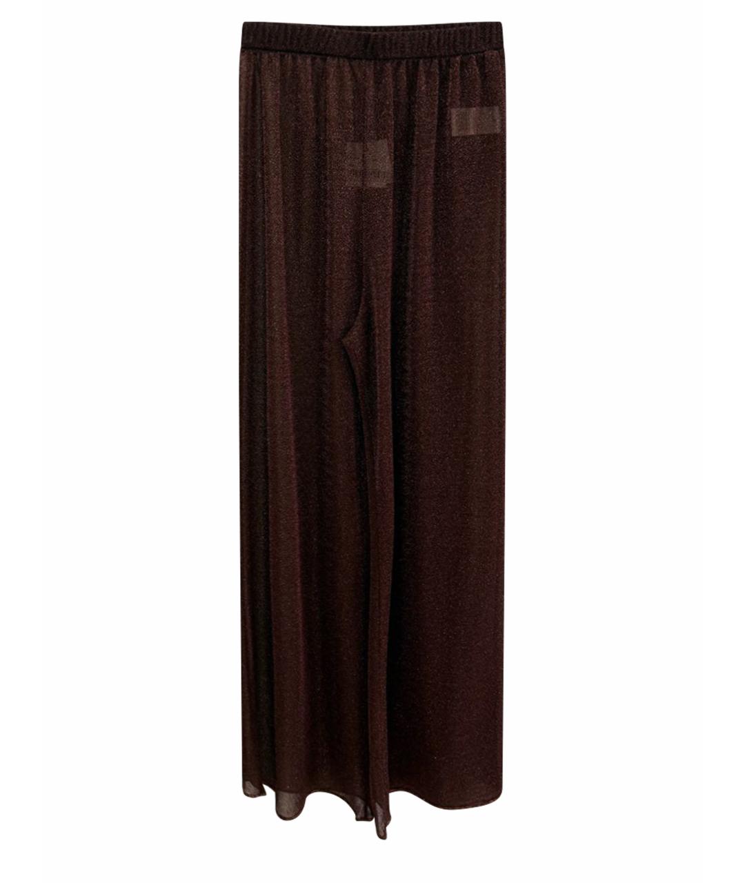 OSEREE Коричневые полиамидовые прямые брюки, фото 1