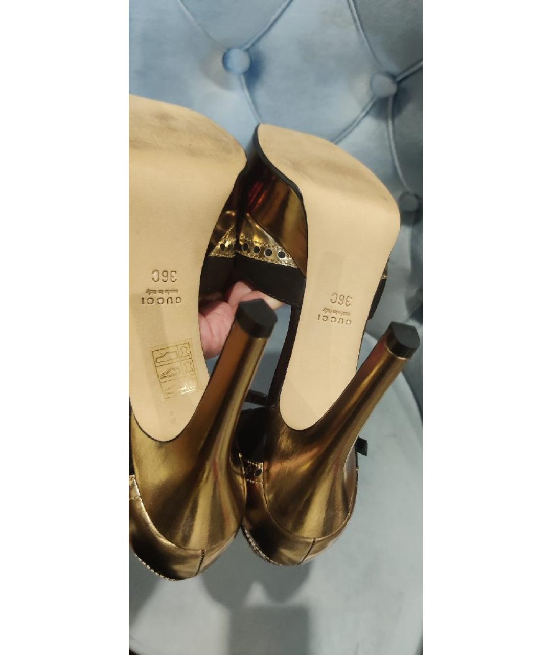 GUCCI Кожаные туфли, фото 6