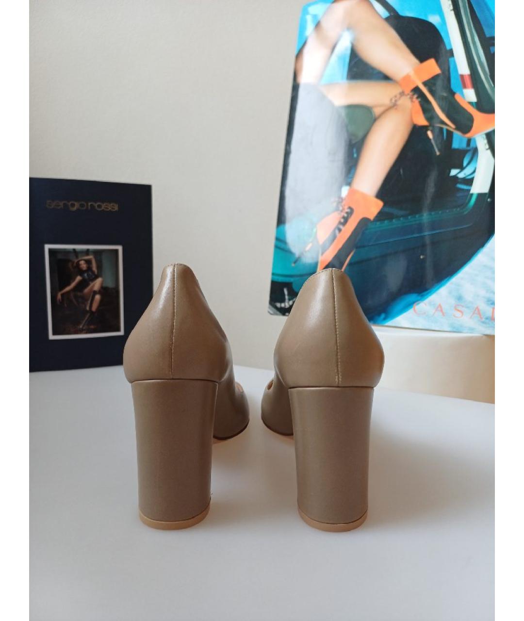 GIANVITO ROSSI Серые кожаные туфли, фото 8