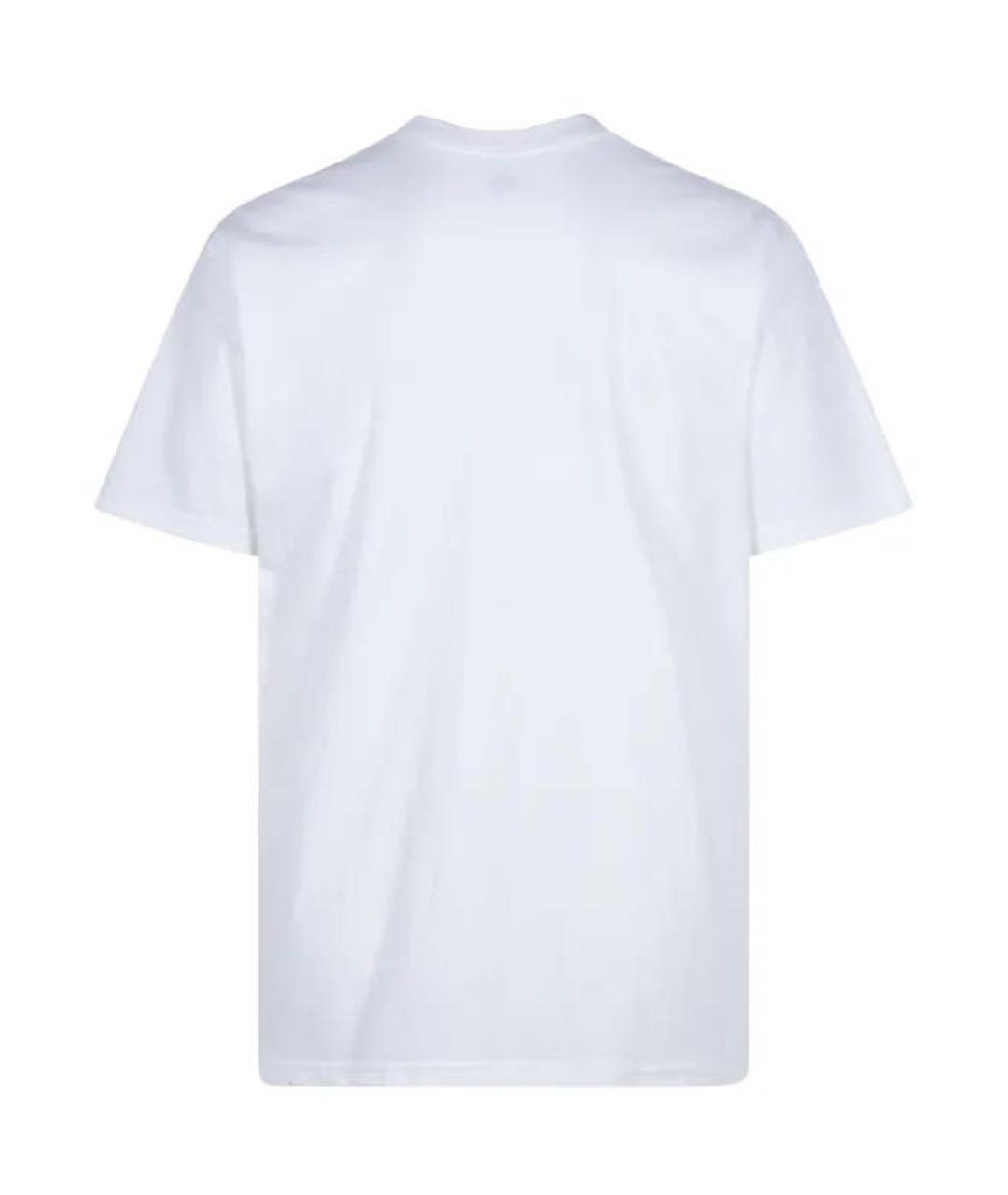SUPREME Белая хлопковая футболка, фото 2