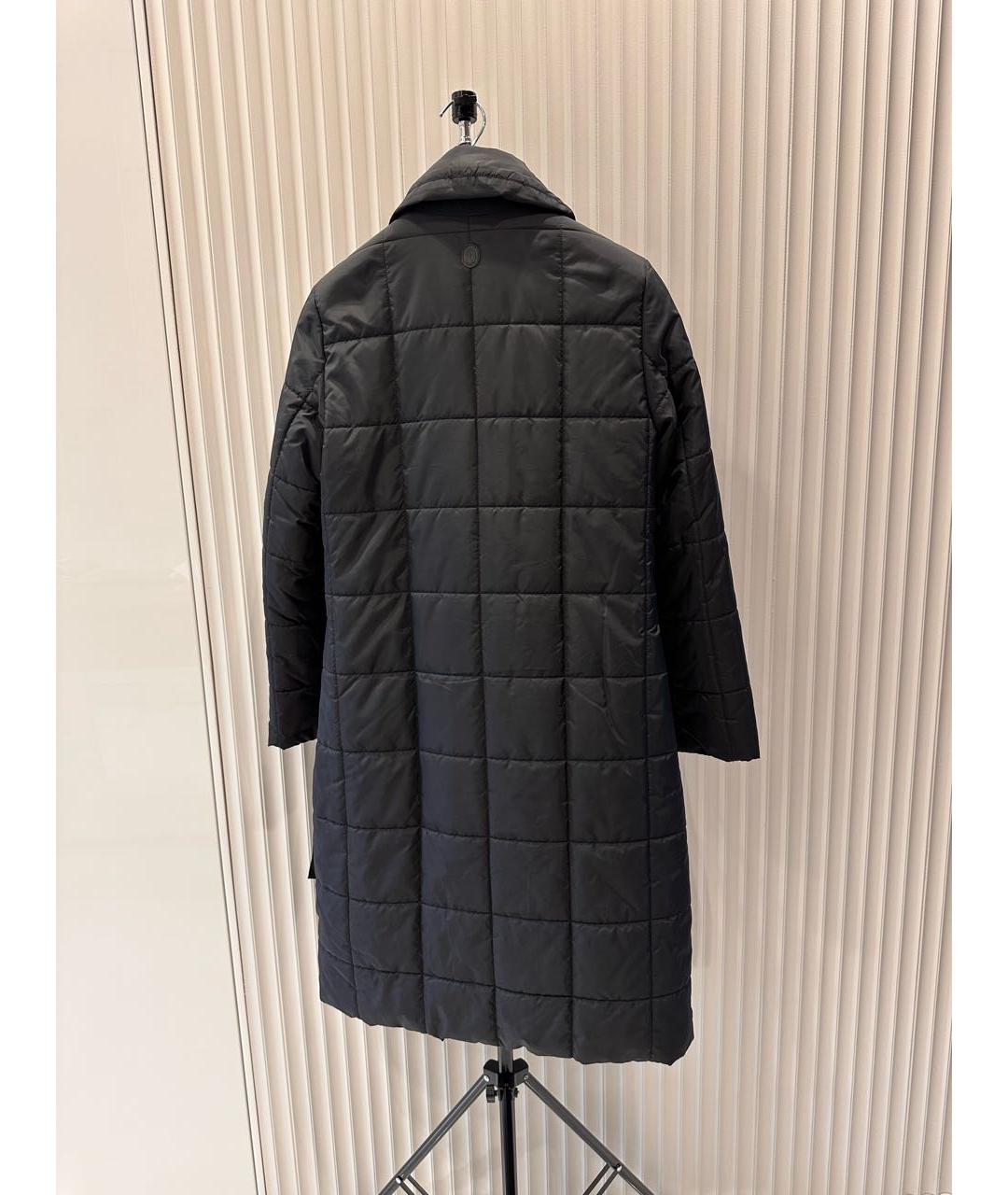 TRUSSARDI Черное полиэстеровое пальто, фото 2