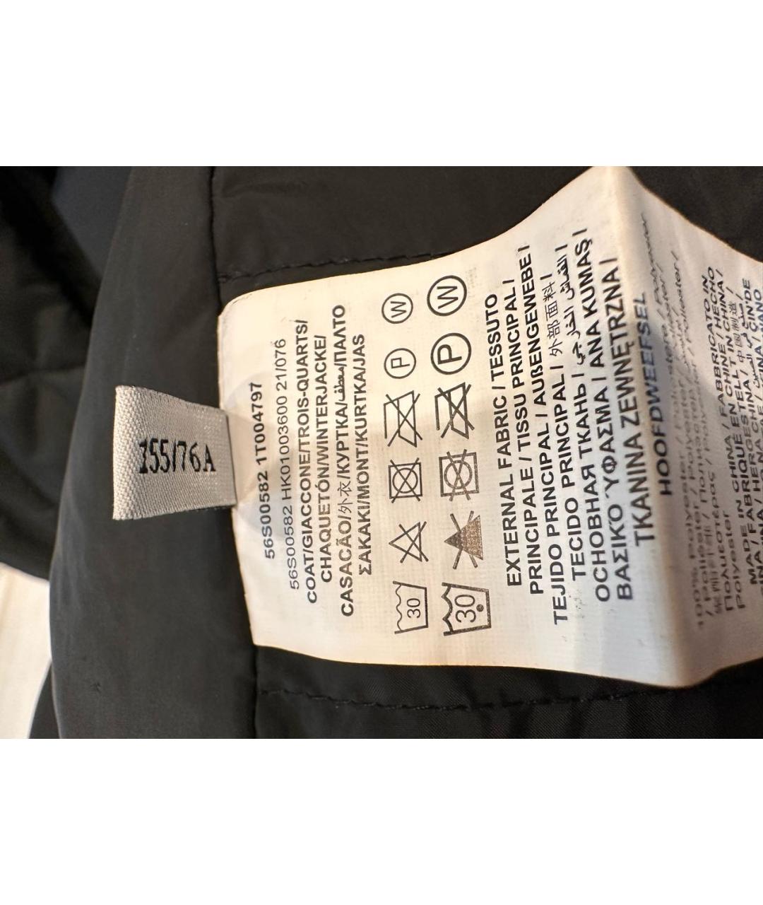 TRUSSARDI Черное полиэстеровое пальто, фото 6