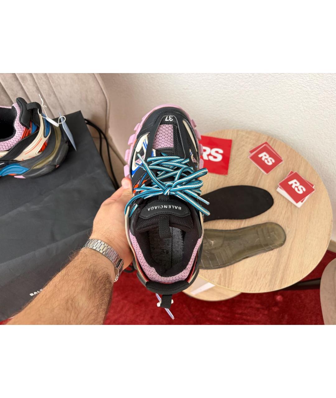 BALENCIAGA Мульти кожаные кроссовки, фото 3