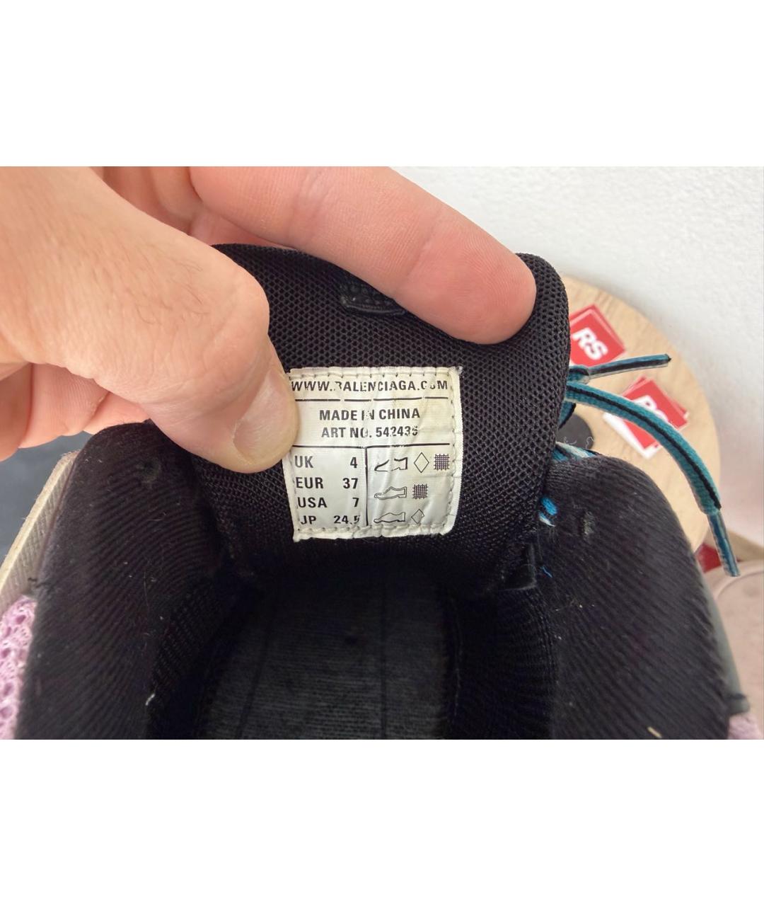 BALENCIAGA Мульти кожаные кроссовки, фото 6