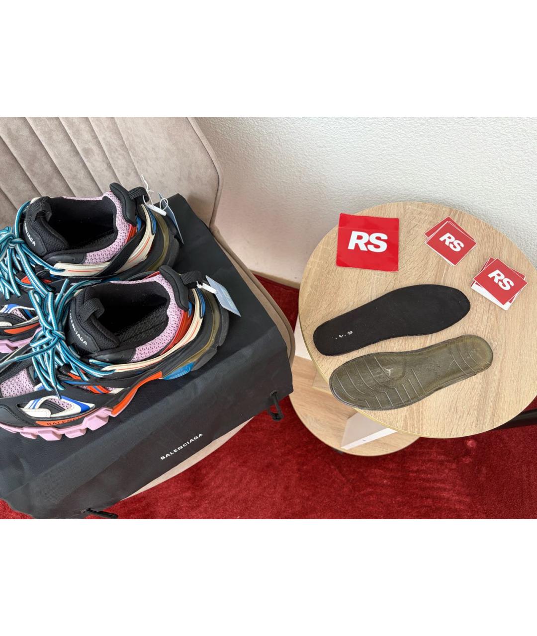 BALENCIAGA Мульти кожаные кроссовки, фото 8