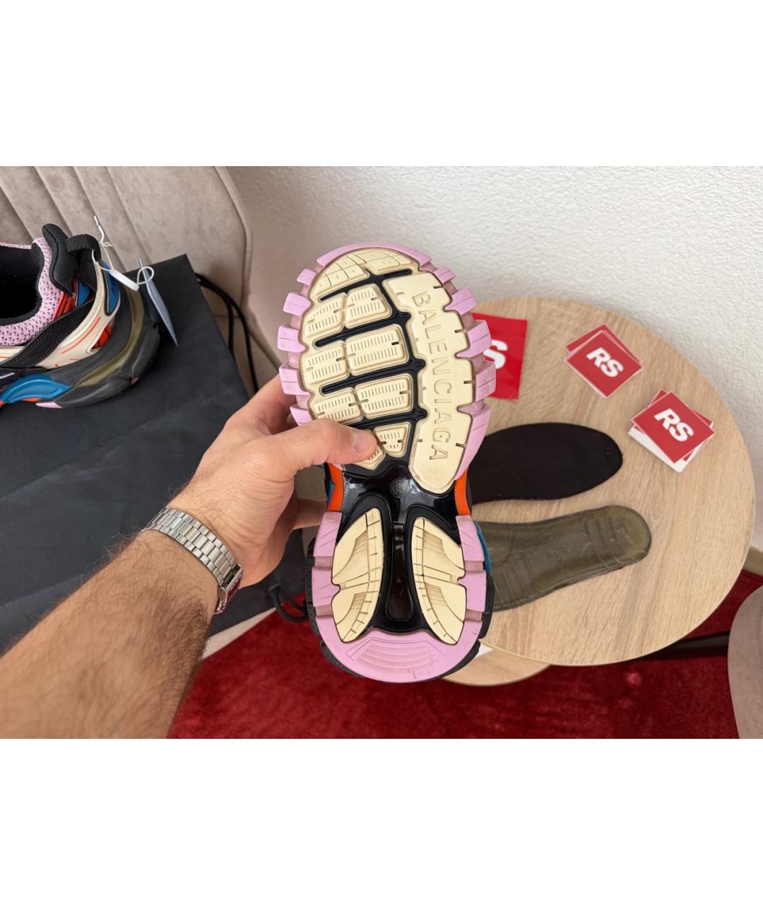 BALENCIAGA Мульти кожаные кроссовки, фото 5