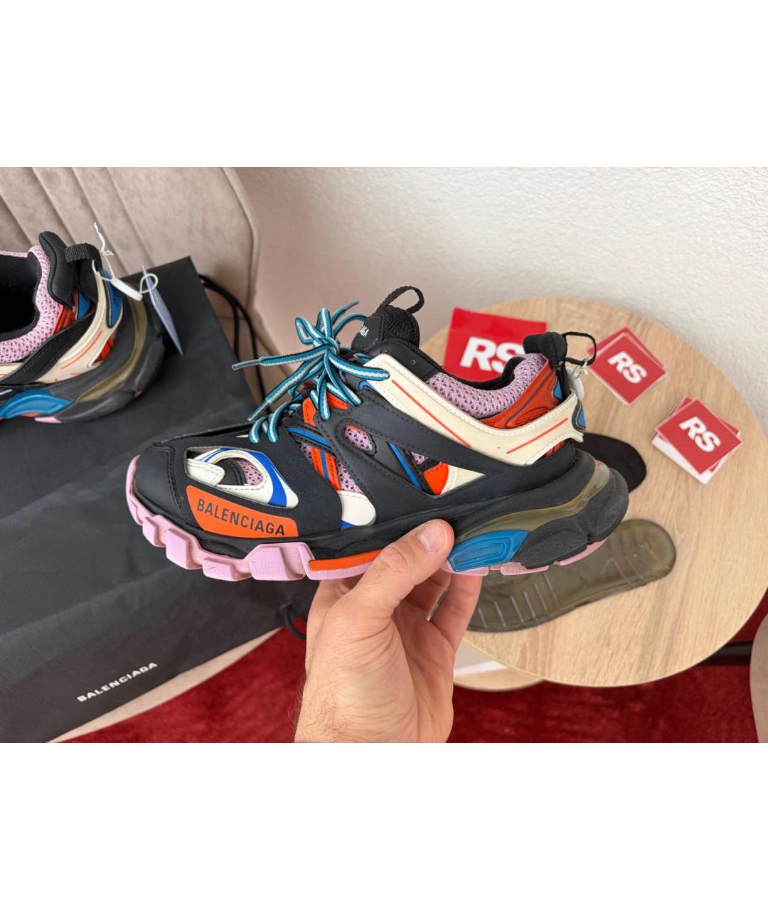 BALENCIAGA Мульти кожаные кроссовки, фото 9
