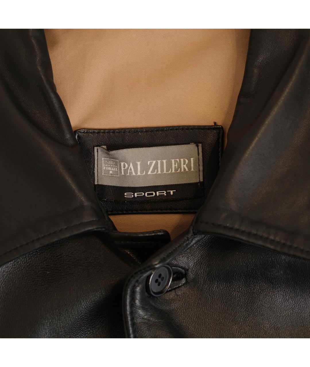 PAL ZILERI Черная кожаная куртка, фото 4
