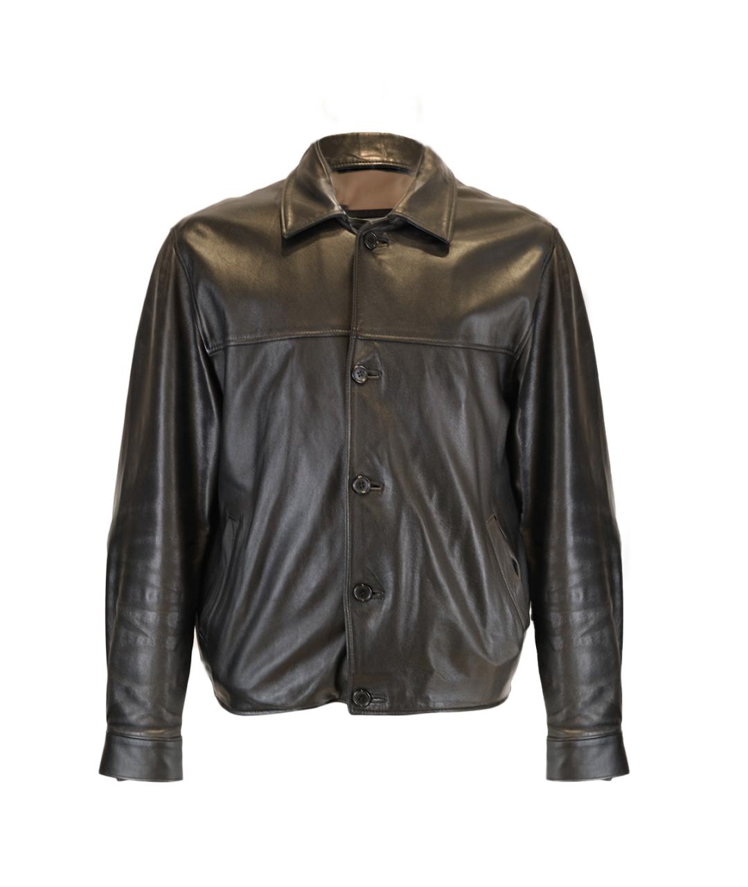 PAL ZILERI Черная кожаная куртка, фото 7