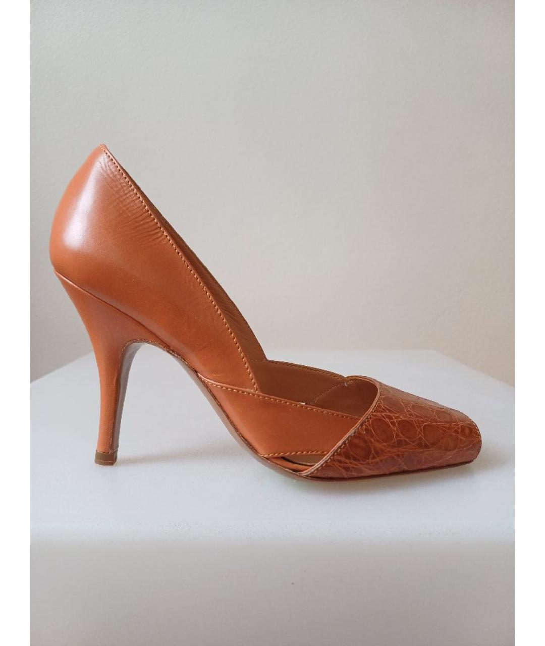 SERGIO ROSSI Коричневые кожаные туфли, фото 10