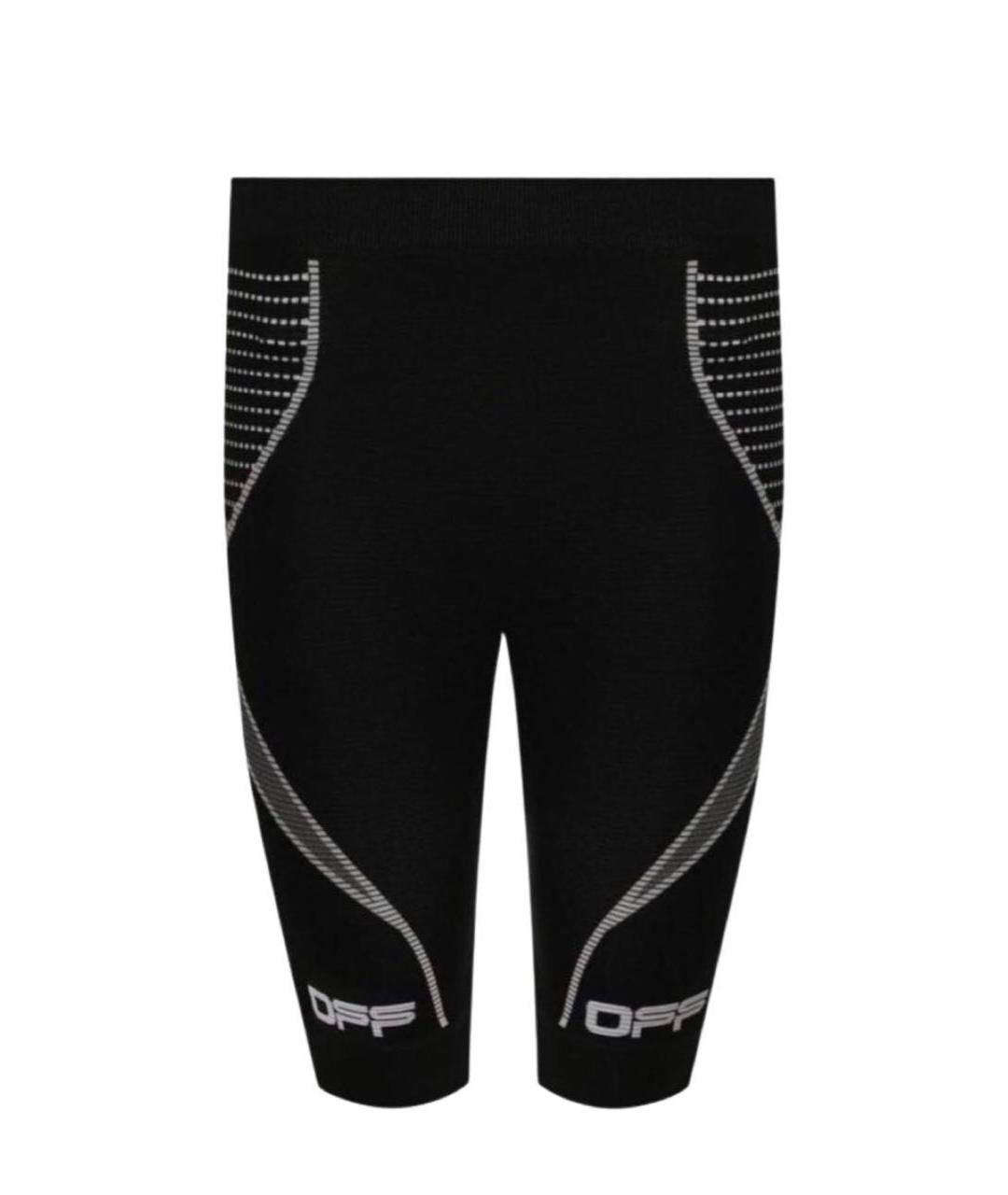 OFF-WHITE Черные полиамидовые леггинсы и велосипедки, фото 7