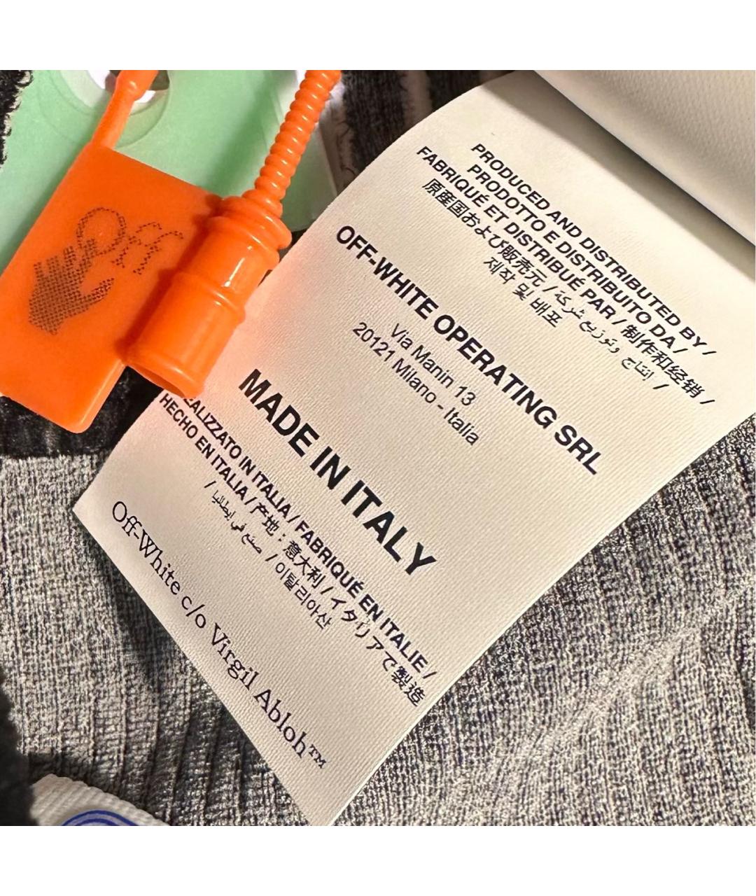 OFF-WHITE Черные полиамидовые леггинсы и велосипедки, фото 3