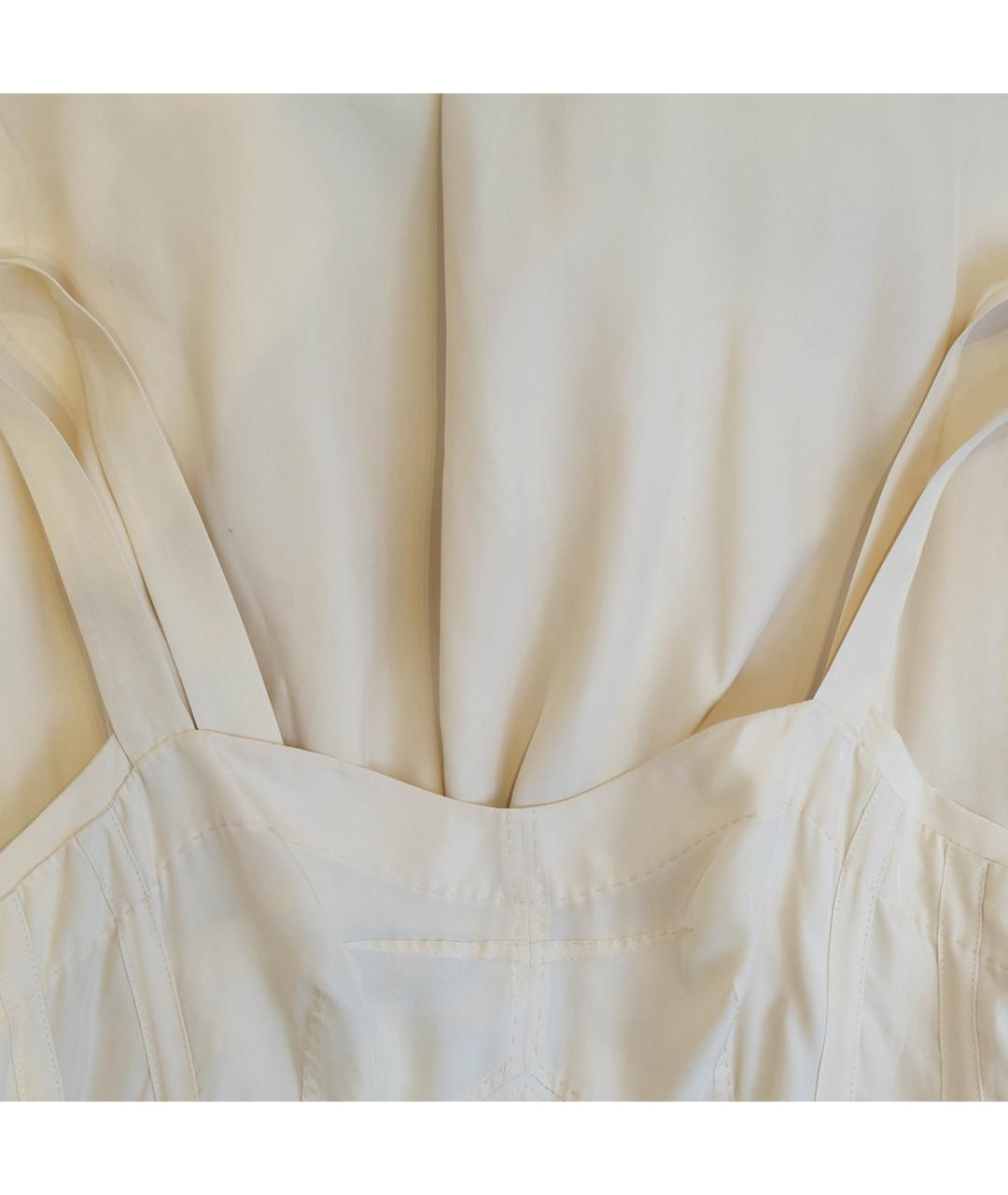 ROCHAS Бежевый шелковый сарафан, фото 4