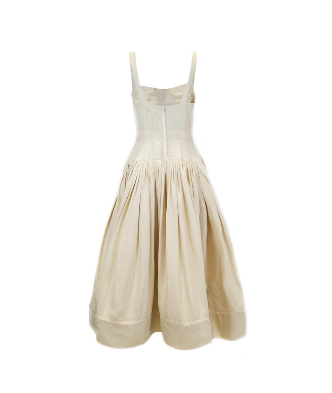 ROCHAS Бежевый шелковый сарафан, фото 2