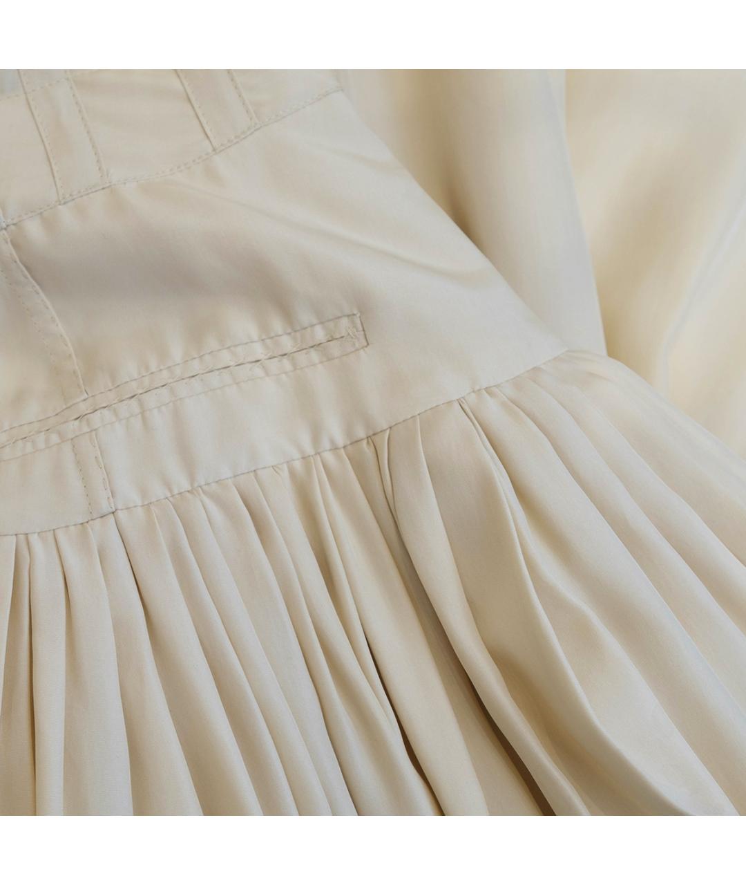 ROCHAS Бежевый шелковый сарафан, фото 5