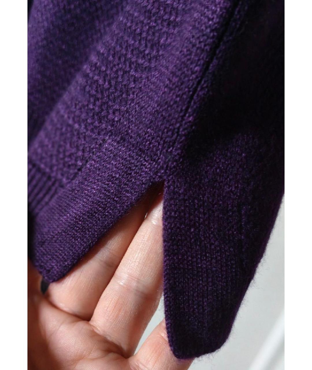 LORO PIANA Фиолетовая кашемировая футболка, фото 6