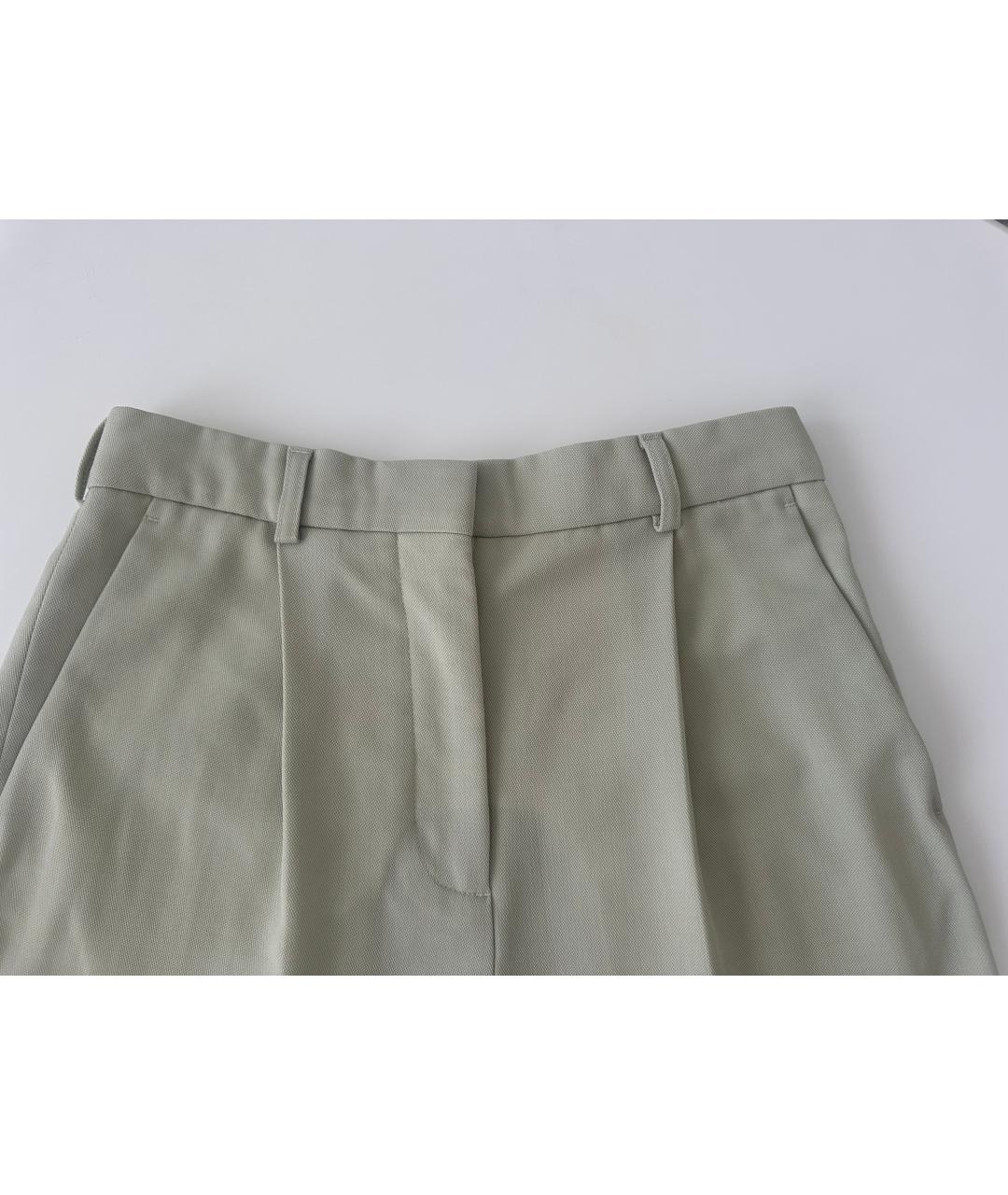 ACNE STUDIOS Салатовые полиэстеровые шорты, фото 2