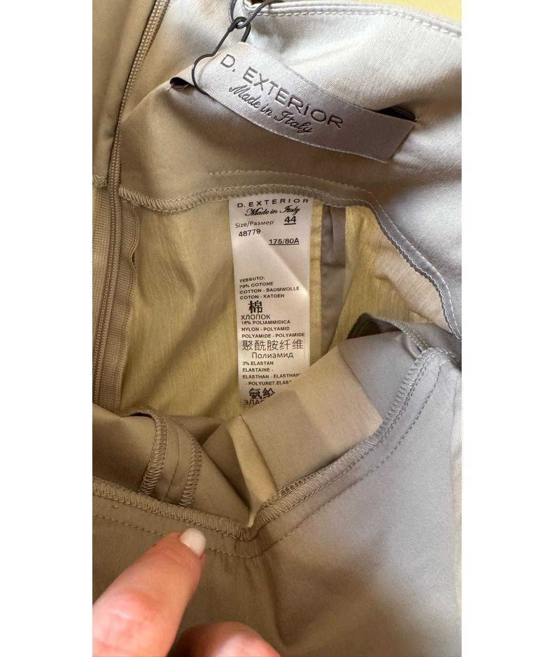 D.EXTERIOR Бежевые хлопко-эластановые шорты, фото 8