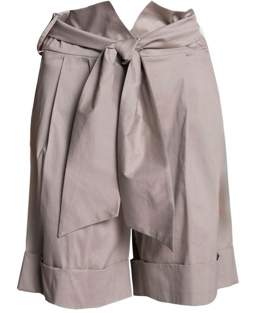 D.EXTERIOR Бежевые хлопко-эластановые шорты, фото 1