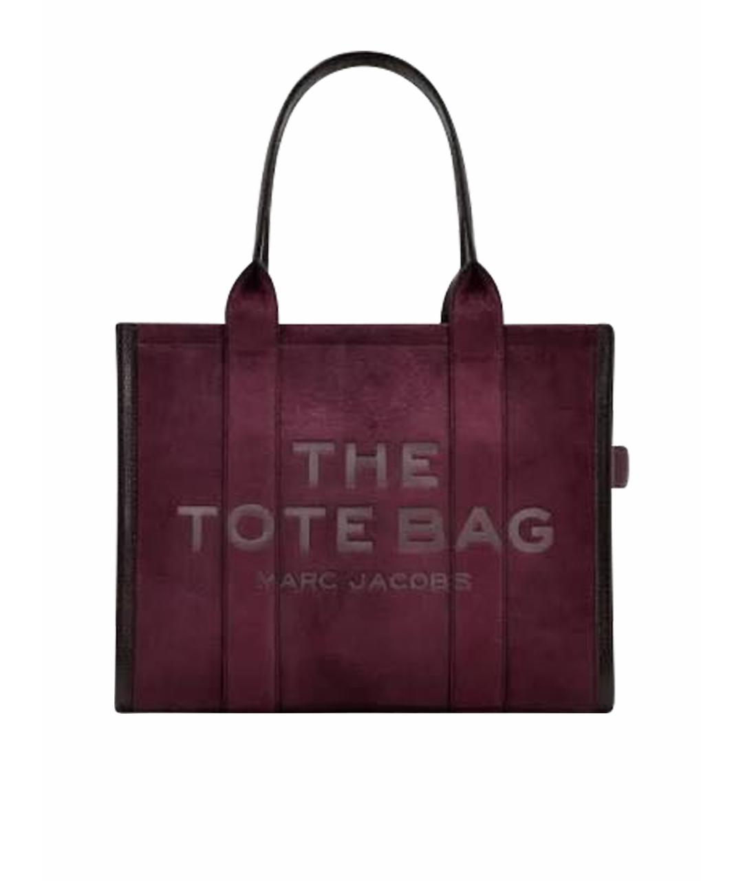 MARC JACOBS Бордовая кожаная сумка тоут, фото 8