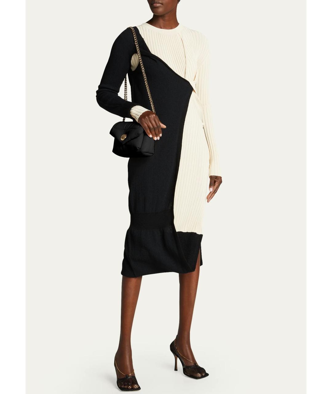 BOTTEGA VENETA Мульти хлопковое коктейльное платье, фото 3