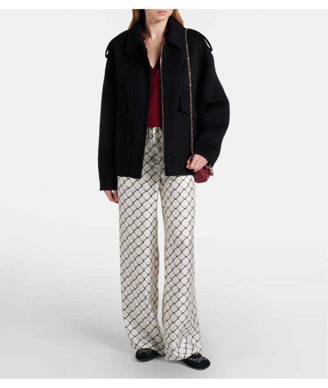 GUCCI Белые шелковые брюки широкие, фото 2