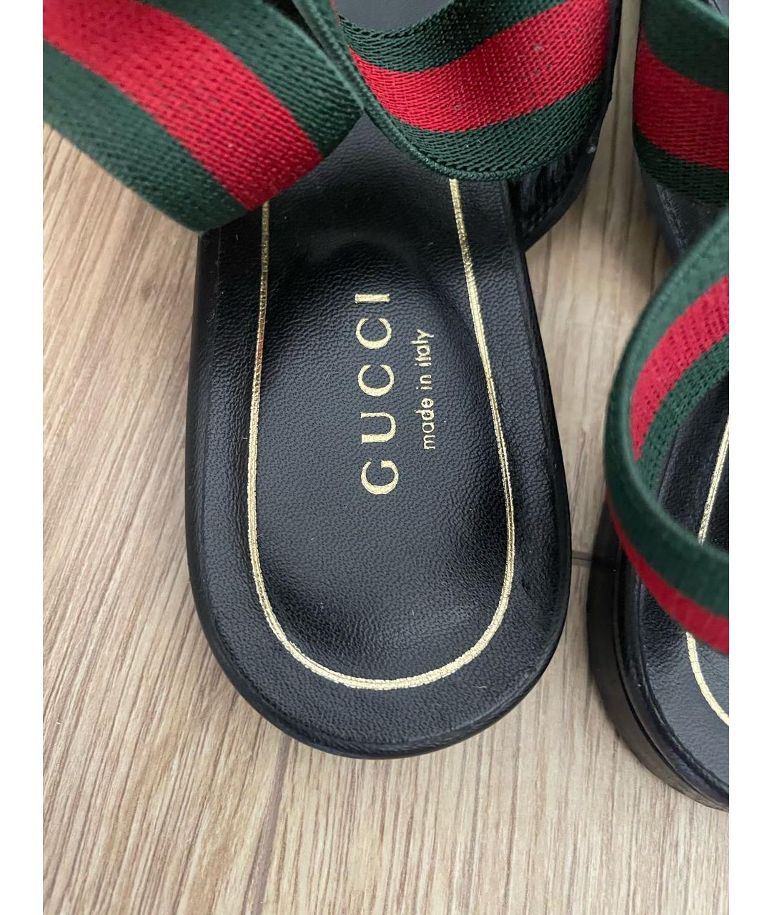 GUCCI Черные кожаные туфли, фото 4