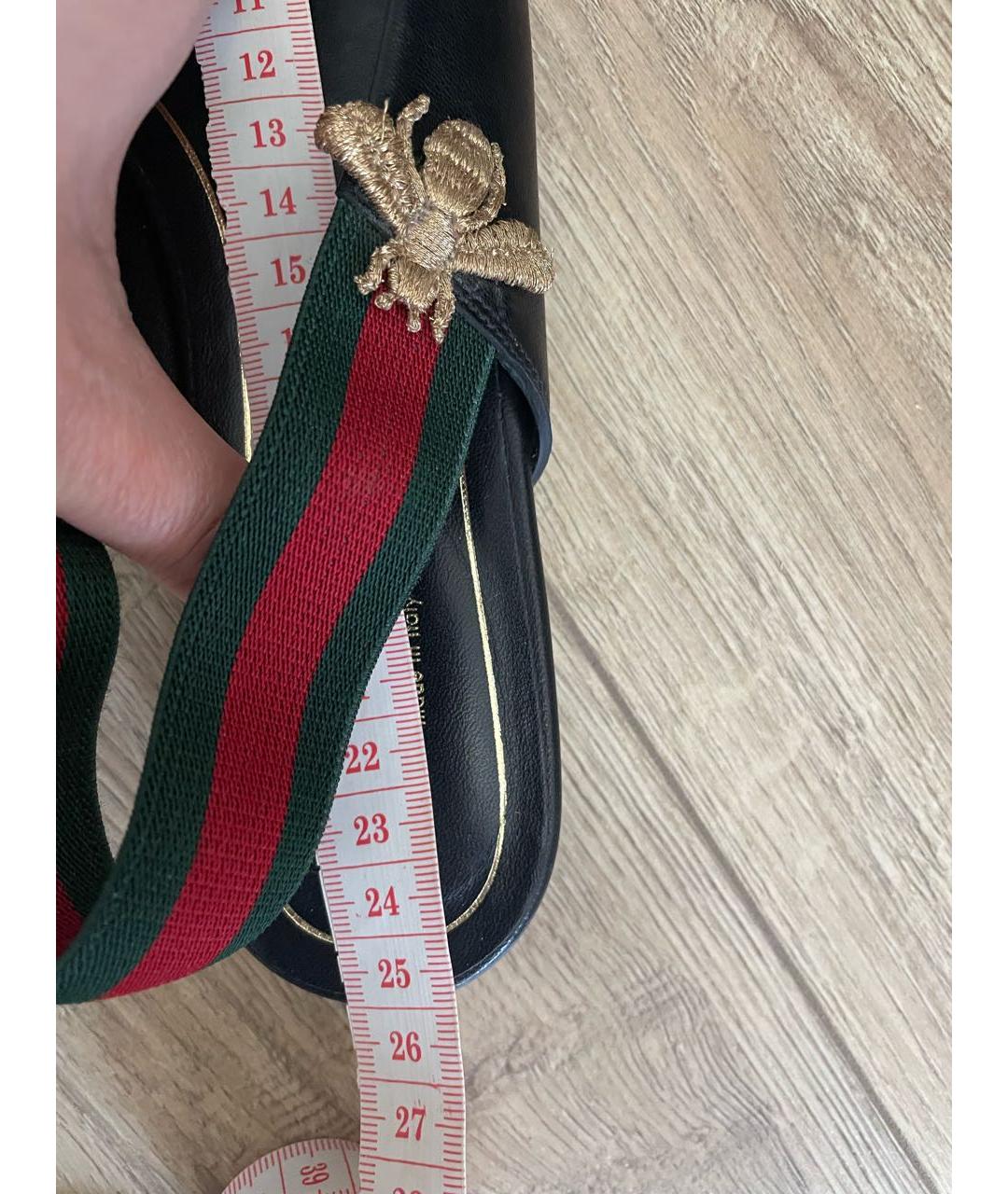 GUCCI Черные кожаные туфли, фото 8