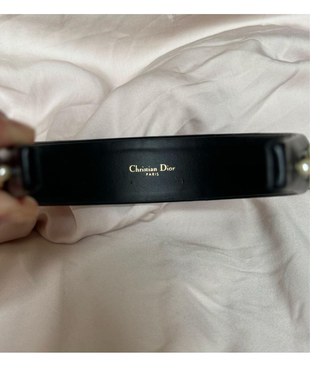 CHRISTIAN DIOR Черный ободок, фото 4