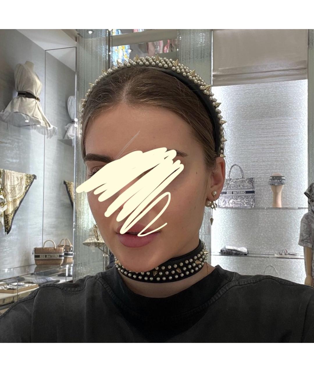 CHRISTIAN DIOR Черный ободок, фото 5