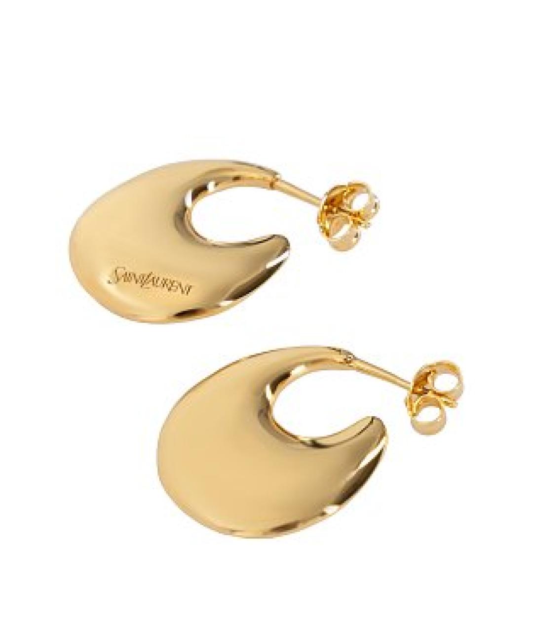 SAINT LAURENT Золотые серьги, фото 1