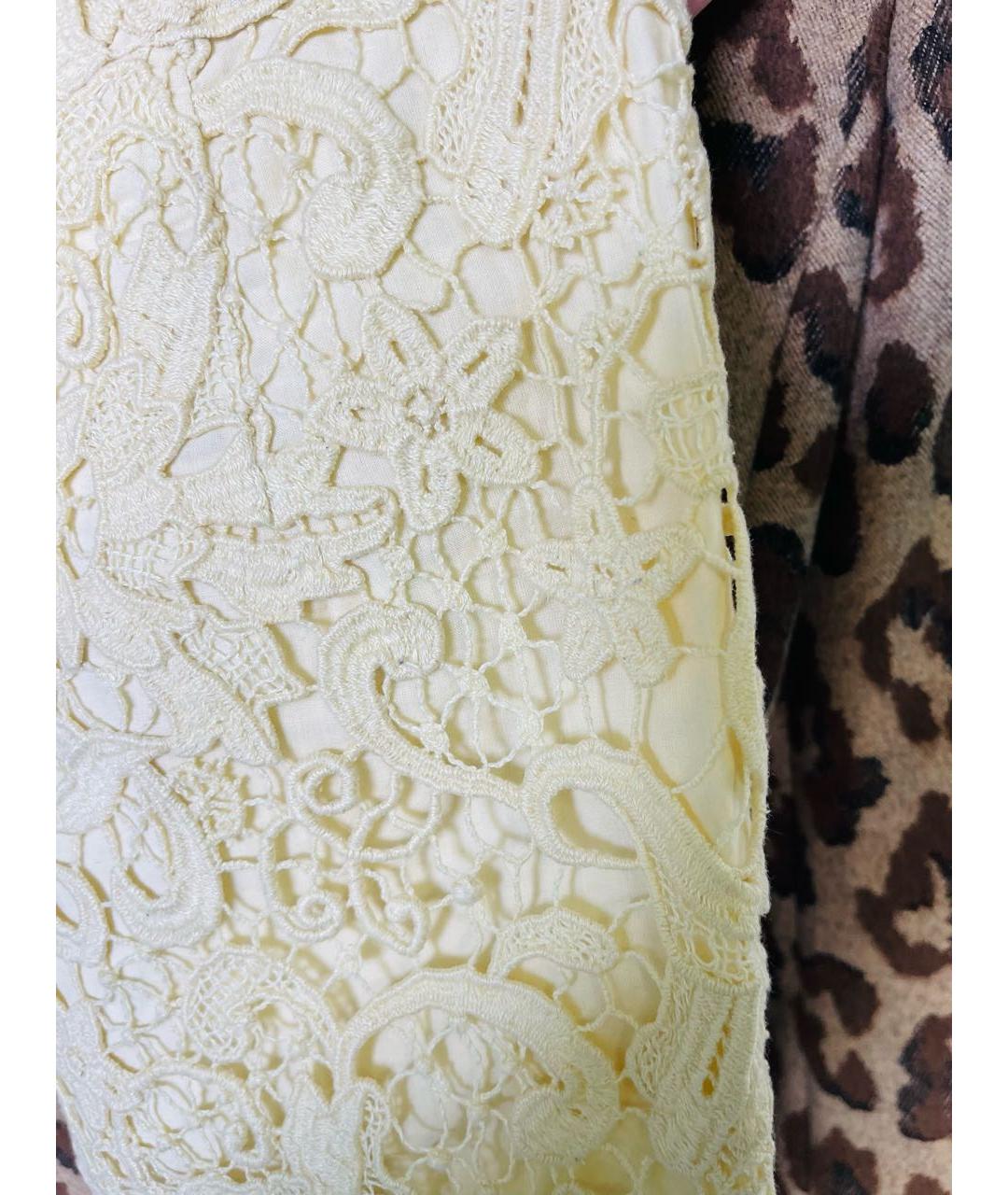 ERMANNO SCERVINO Желтые хлопковые шорты, фото 3