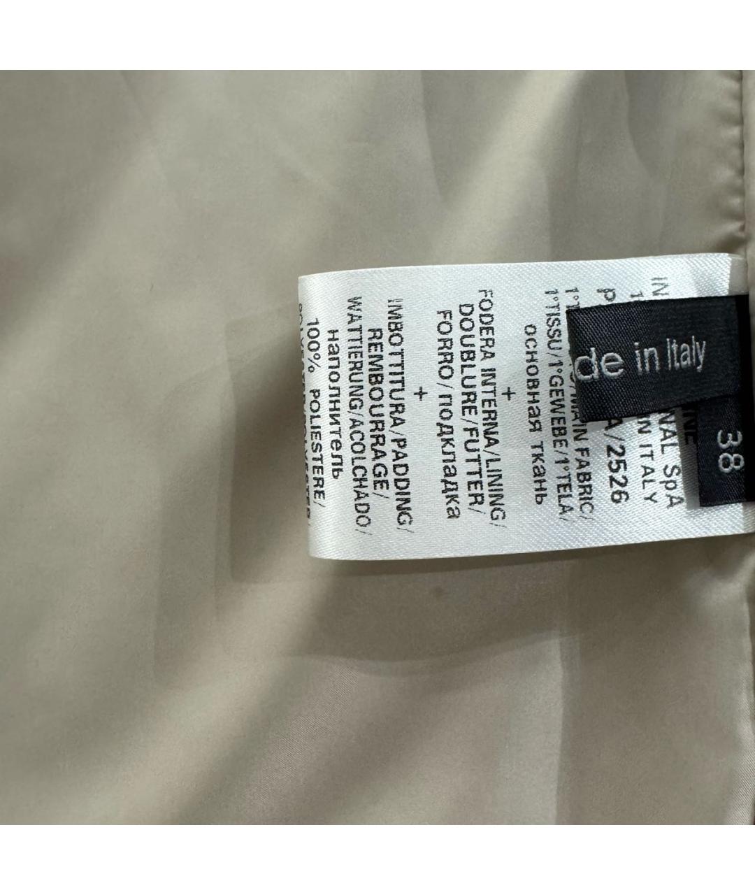 LORENA ANTONIAZZI Бежевый полиэстеровый жилет, фото 8