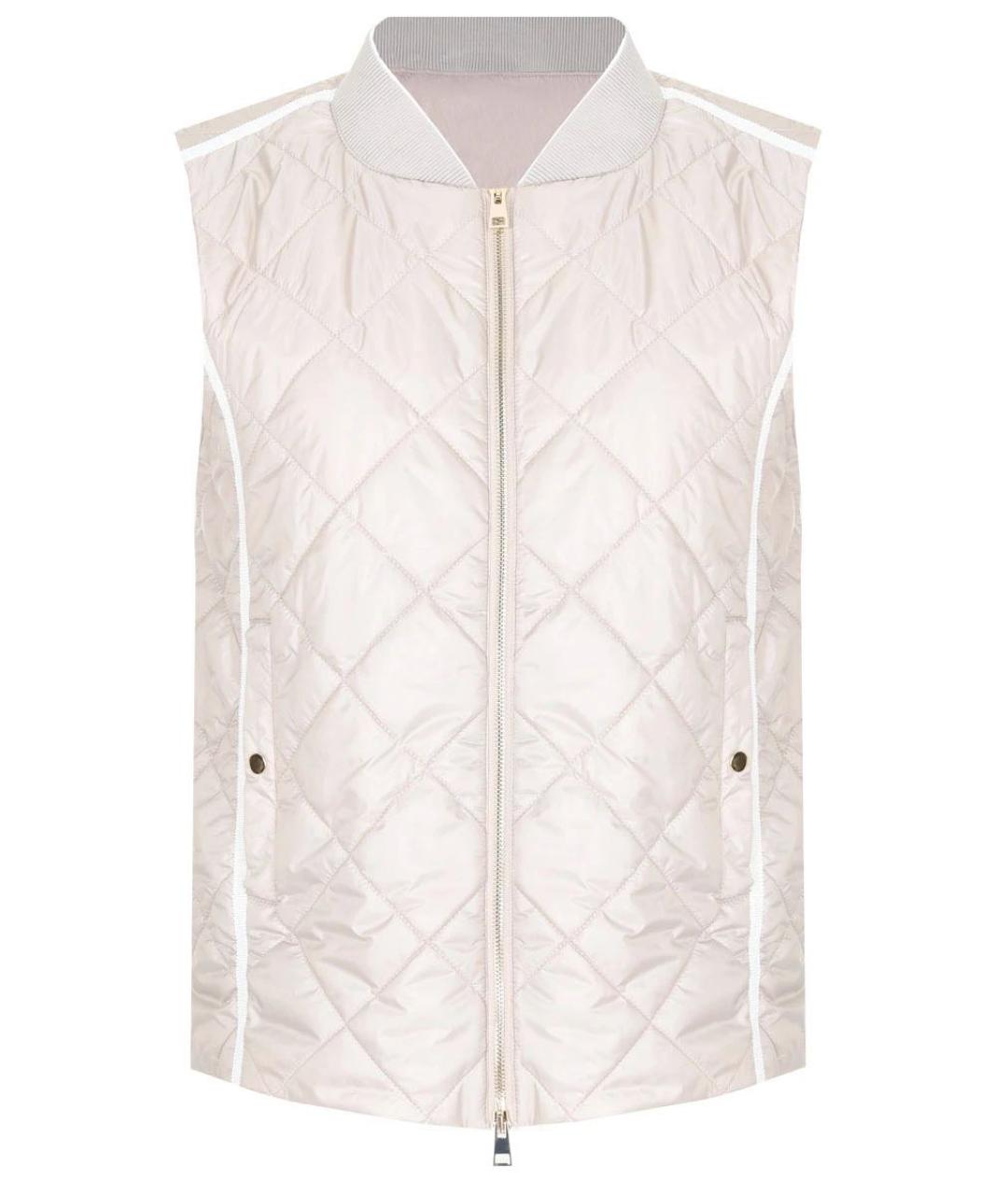 LORENA ANTONIAZZI Бежевый полиэстеровый жилет, фото 9