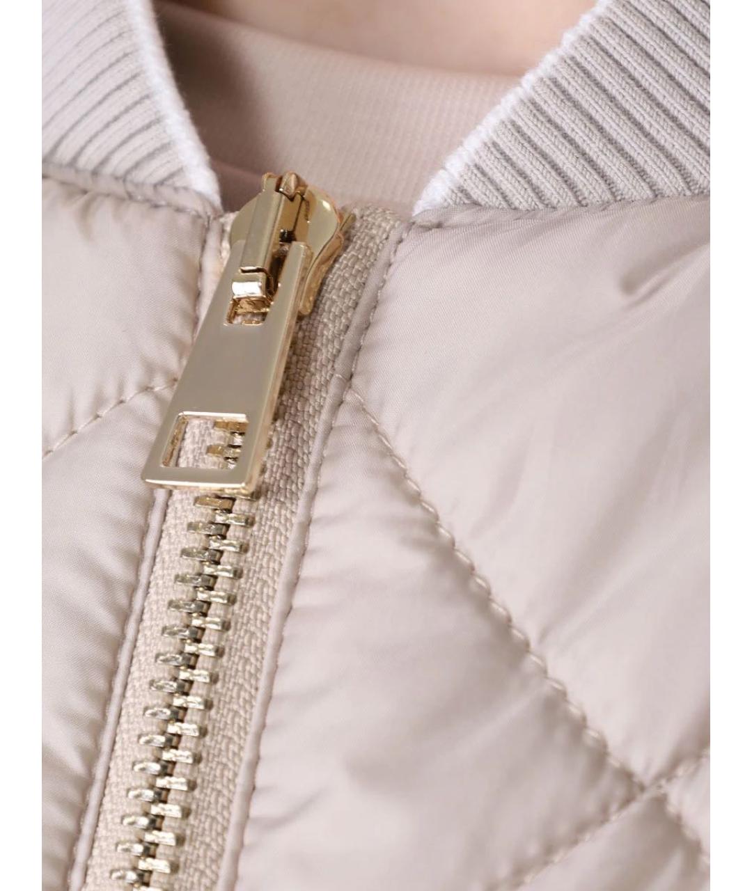 LORENA ANTONIAZZI Бежевый полиэстеровый жилет, фото 4