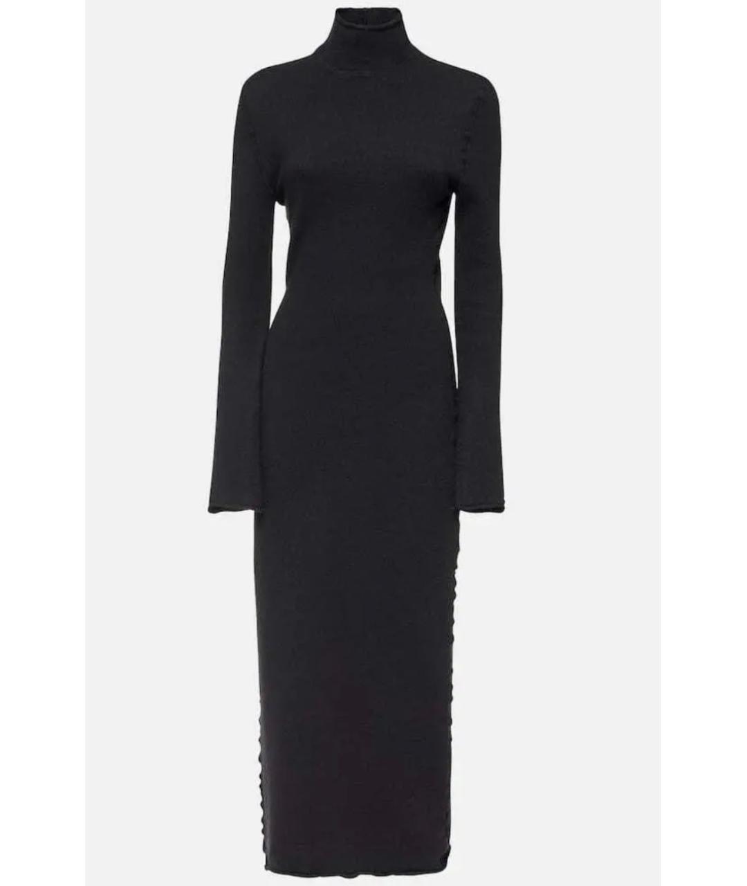 BOTTEGA VENETA Черное шерстяное коктейльное платье, фото 6