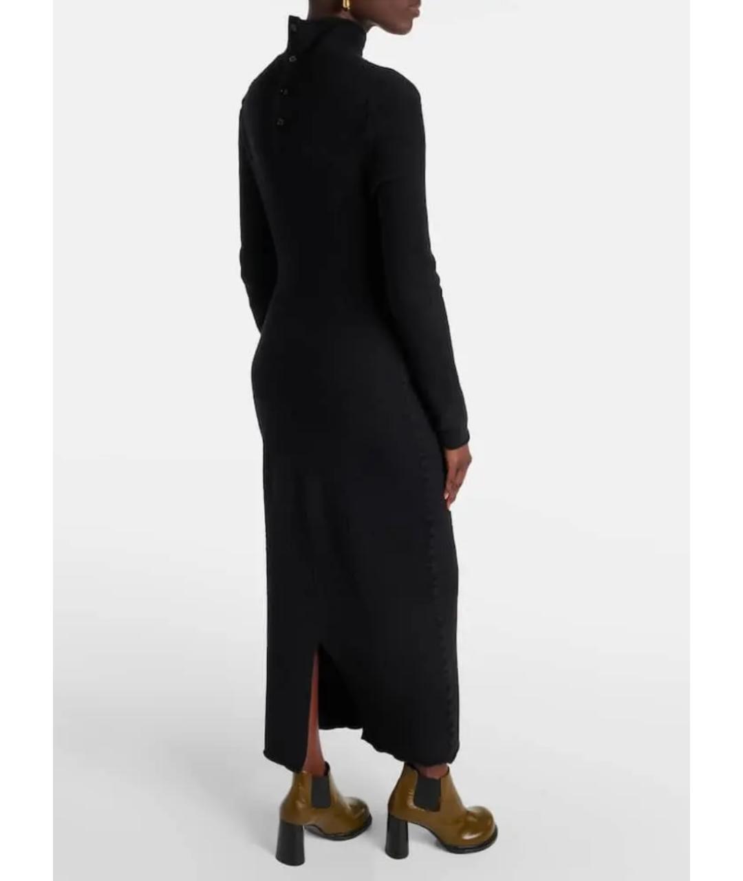 BOTTEGA VENETA Черное шерстяное коктейльное платье, фото 3