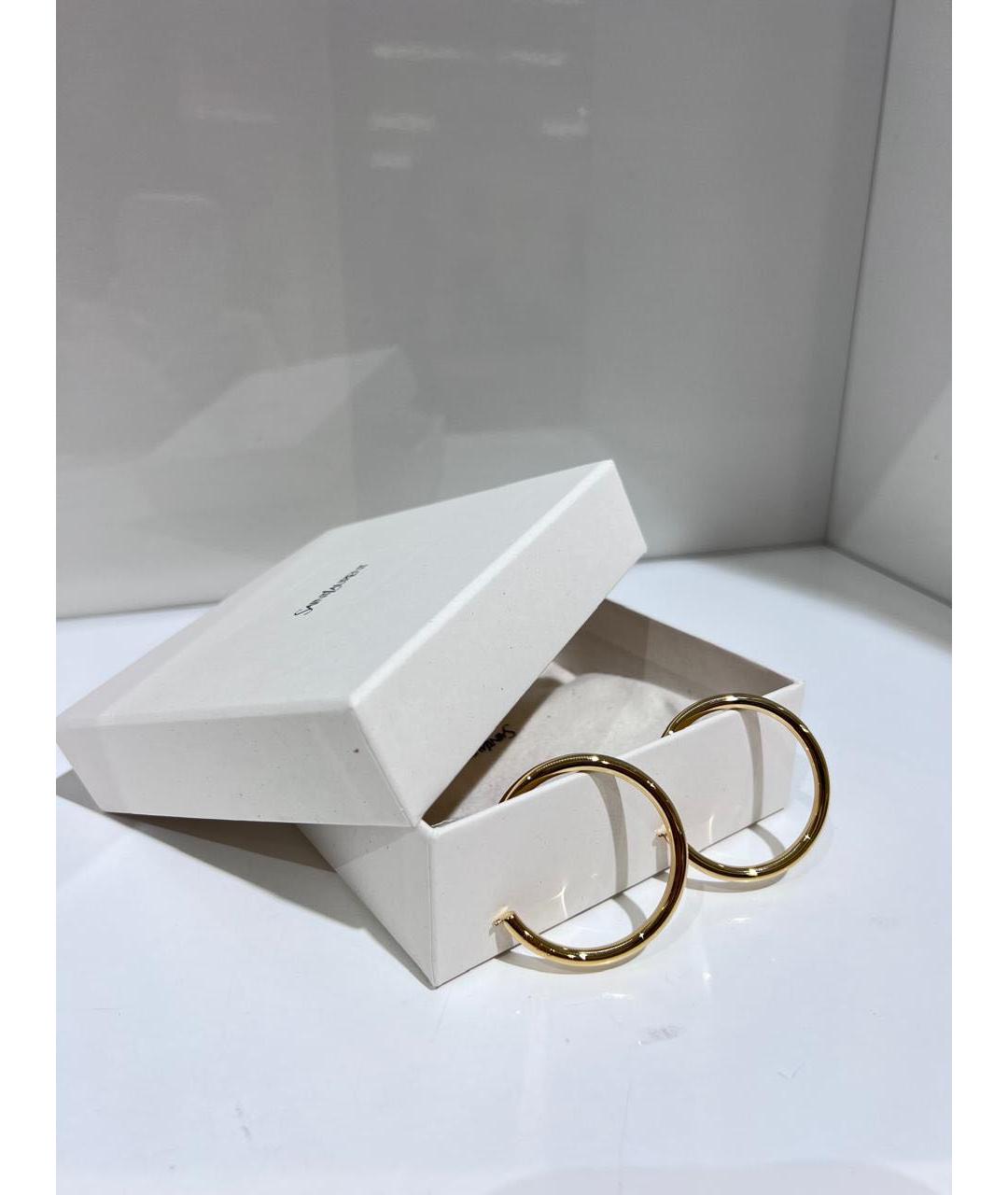 SAINT LAURENT Золотые серьги, фото 2