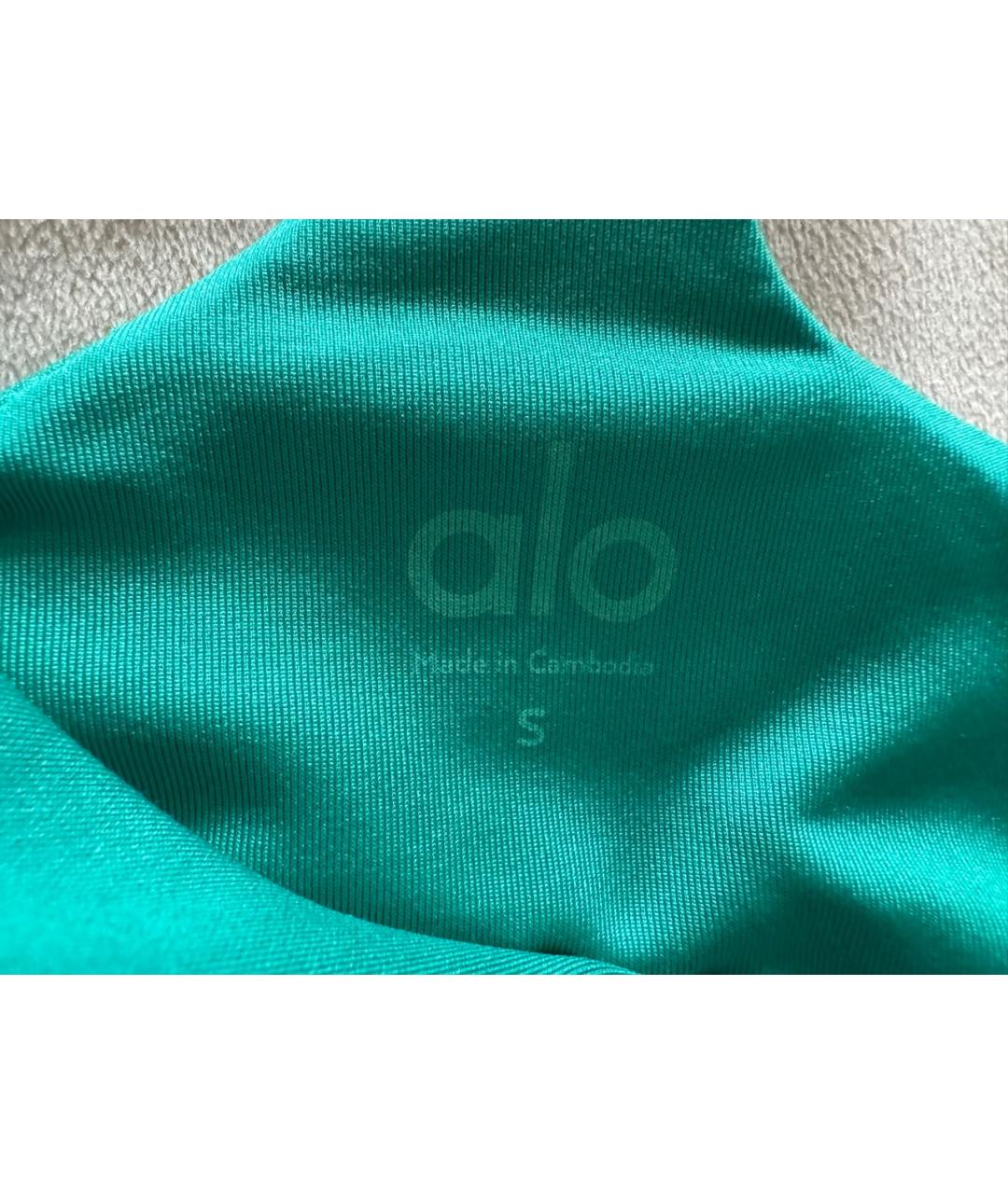 ALO YOGA Зеленая майка, фото 3