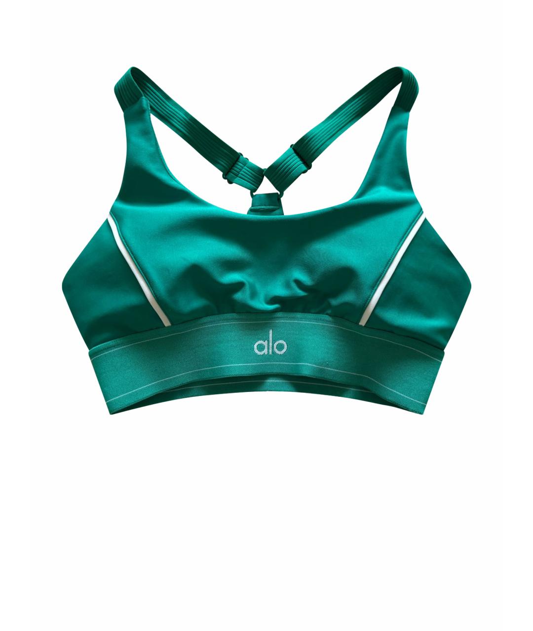 ALO YOGA Зеленая майка, фото 1