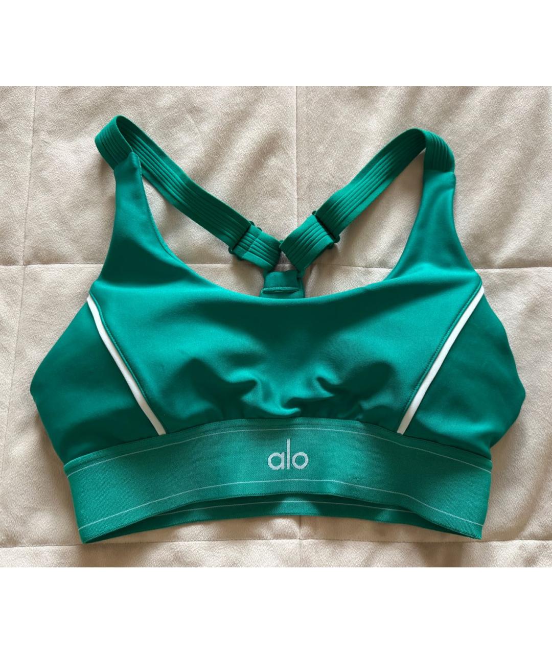 ALO YOGA Зеленая майка, фото 7