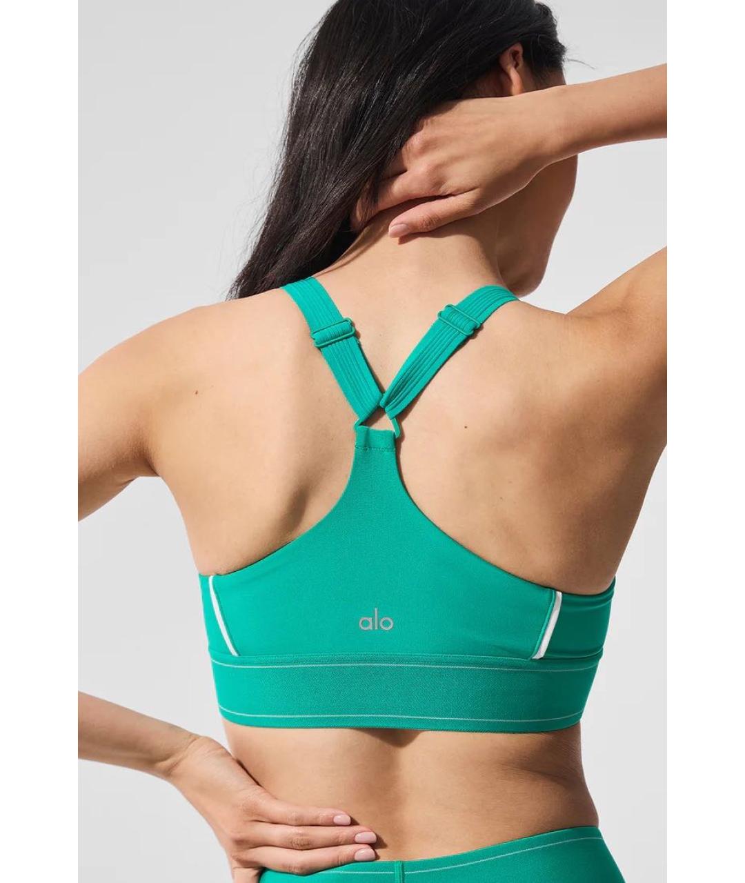 ALO YOGA Зеленая майка, фото 6